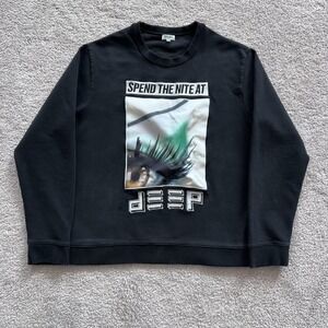 Kenzo Spend The Nite At Deep Eye Graphic Sweatshirt Mens Large Black Pullover